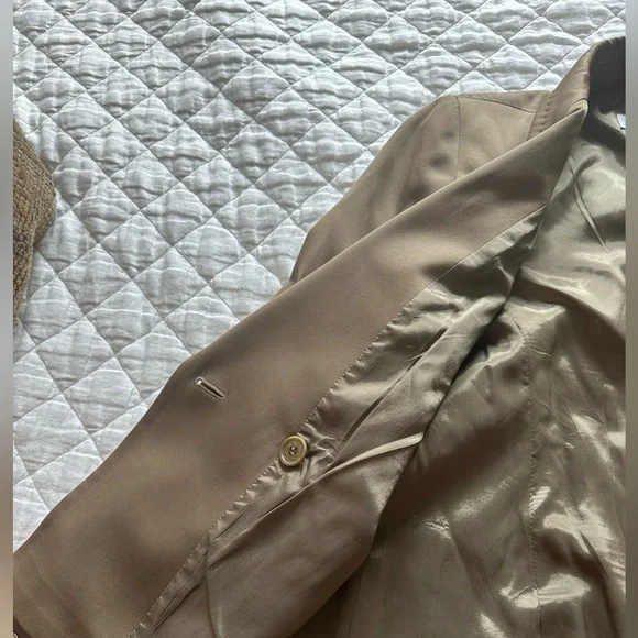 MaxMara Olive Wool Military Blazer Size 6 - Picture 13 of 15